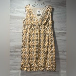 Patrick Robinson for Target V-neck Vintage Print Dress Ruffled Hem
Size Large